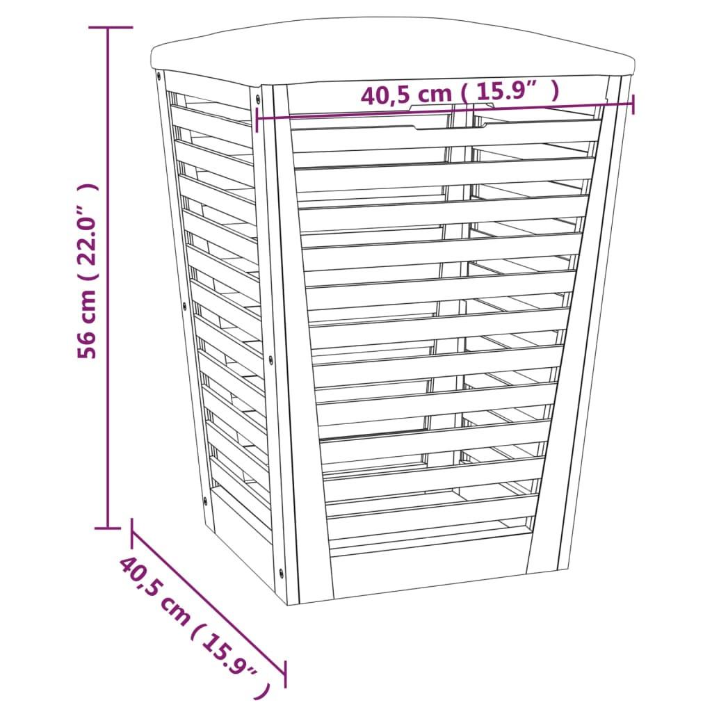 VidaXL  sgabello da bagno Legno 