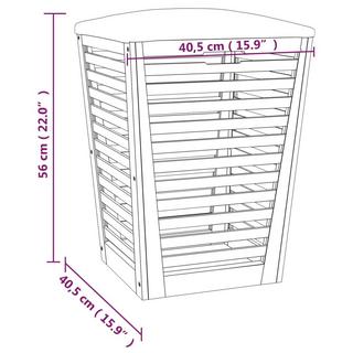 VidaXL  sgabello da bagno Legno 