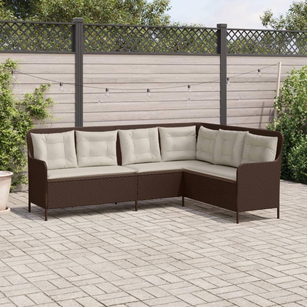 VidaXL Canapé de jardin rotin synthétique  