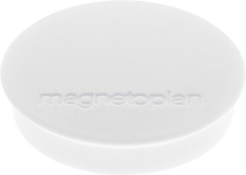 Image of Magnetoplan Magnet Discofix Standard 30mm 1664200 Weiss, Ca. 0.7 Kg 10 Stk. Unisex