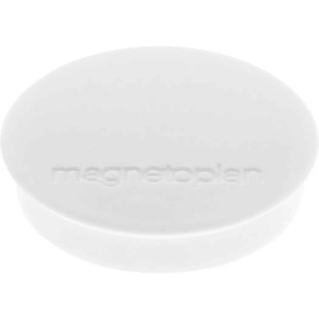Magnetoplan 1664200 Magnet Discofix Standard Round White 30x8mm Pa...