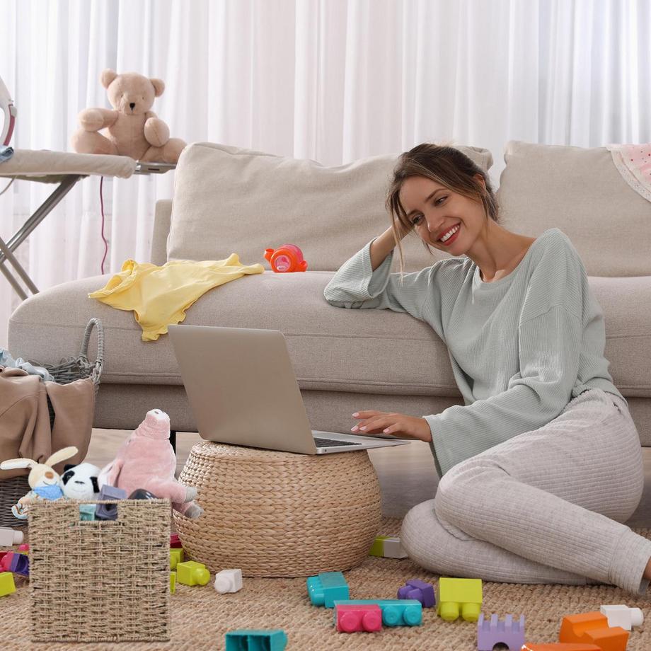 Northix Cestino portaoggetti intrecciato in alghe  