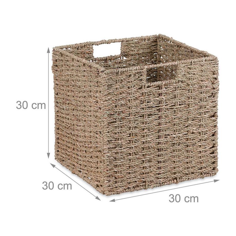 Northix Cestino portaoggetti intrecciato in alghe  