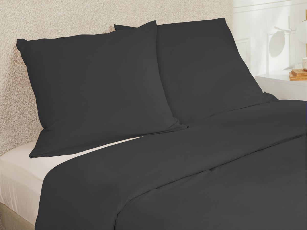 Vente-unique TALORA Completo Lenzuola Raso 240 x 260 cm Bianco  