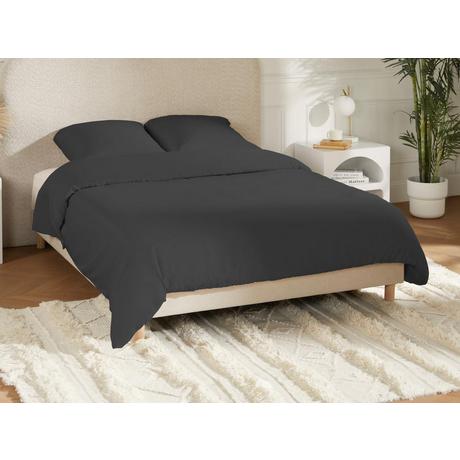 Vente-unique TALORA Completo Lenzuola Raso 240 x 260 cm Bianco  