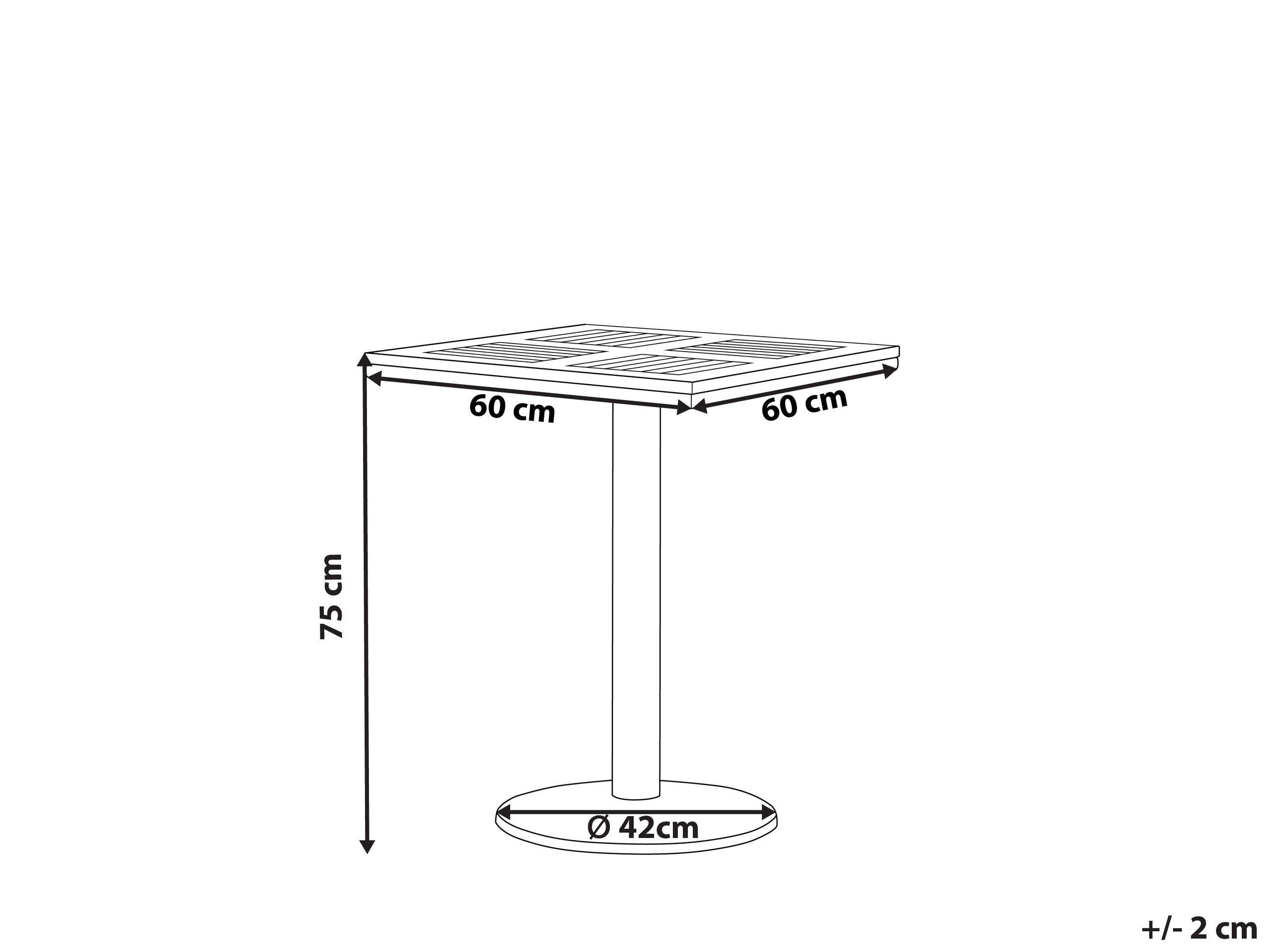 Beliani Table de jardin en Bois synthétique Moderne PALMI  