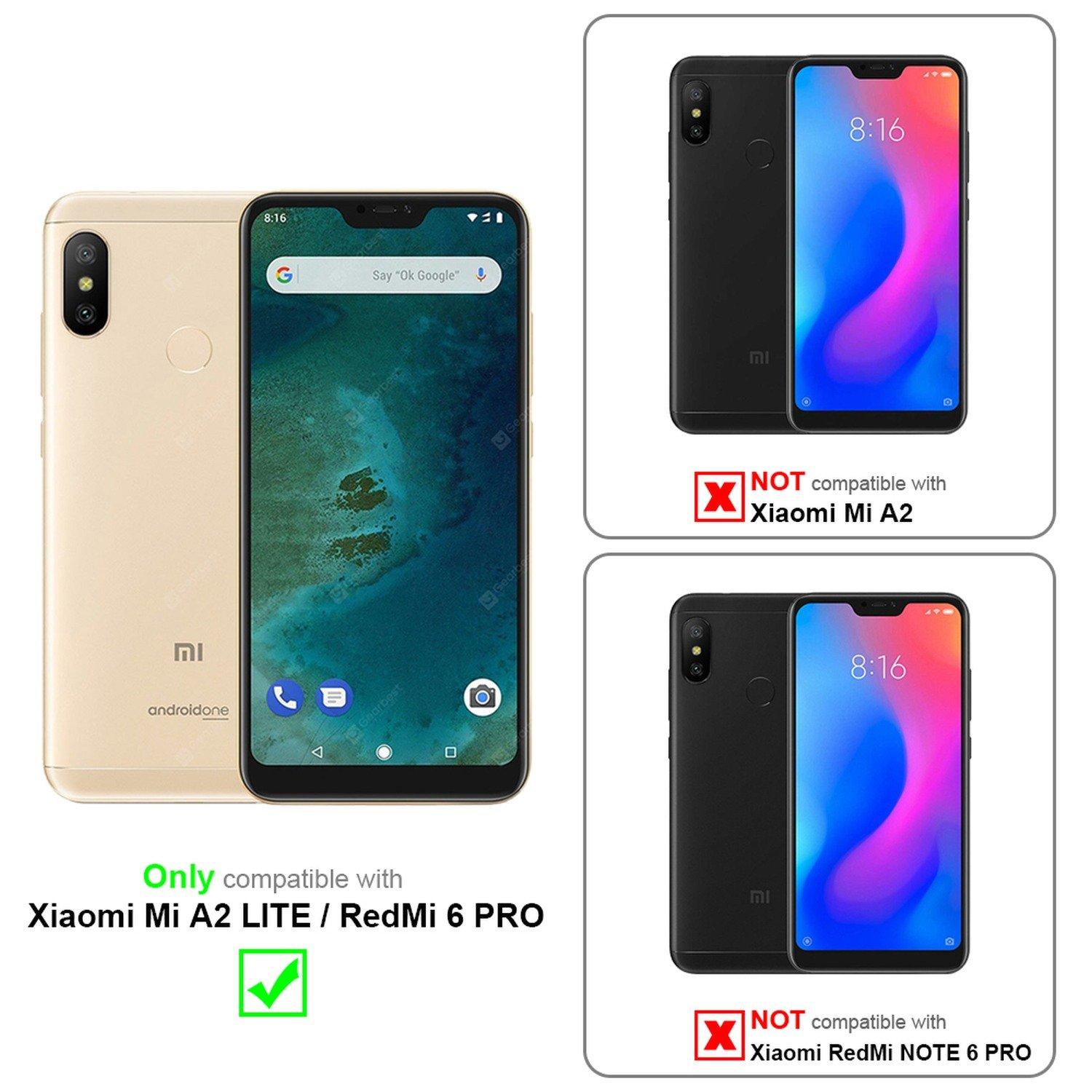 Cadorabo  Hülle für Xiaomi Mi A2 LITE / RedMi 6 PRO Magnetverschluss, Kartenfach 