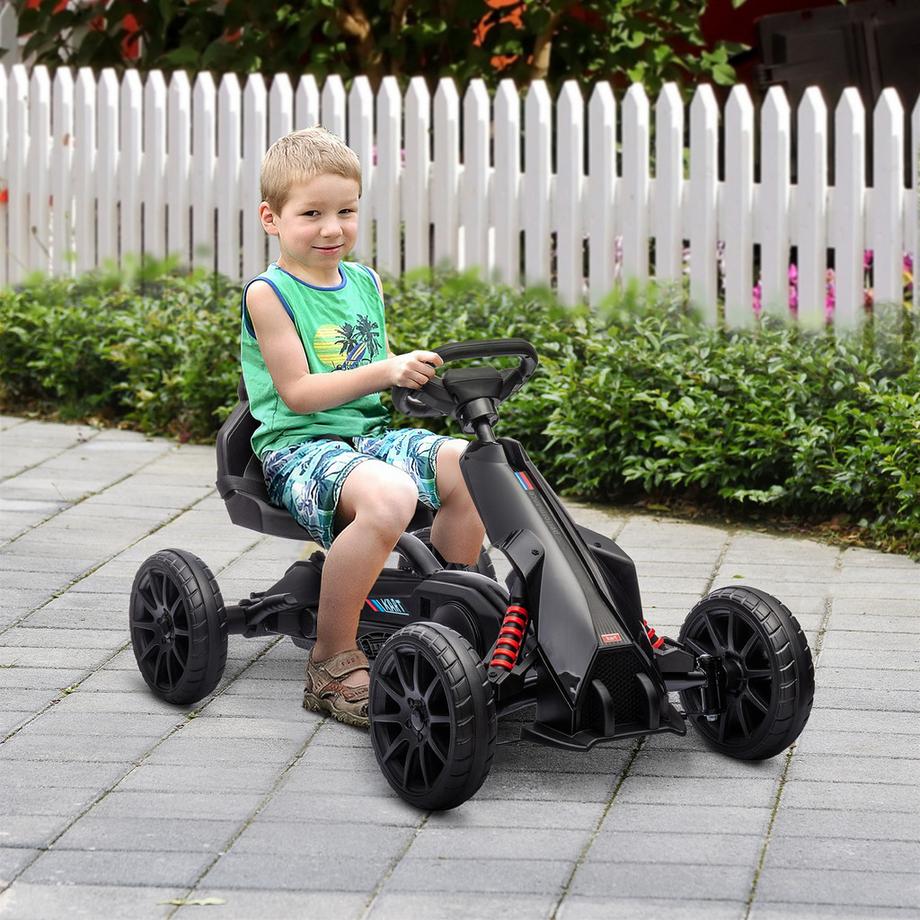 HOMCOM  Voiture à pédales kart pour enfants 