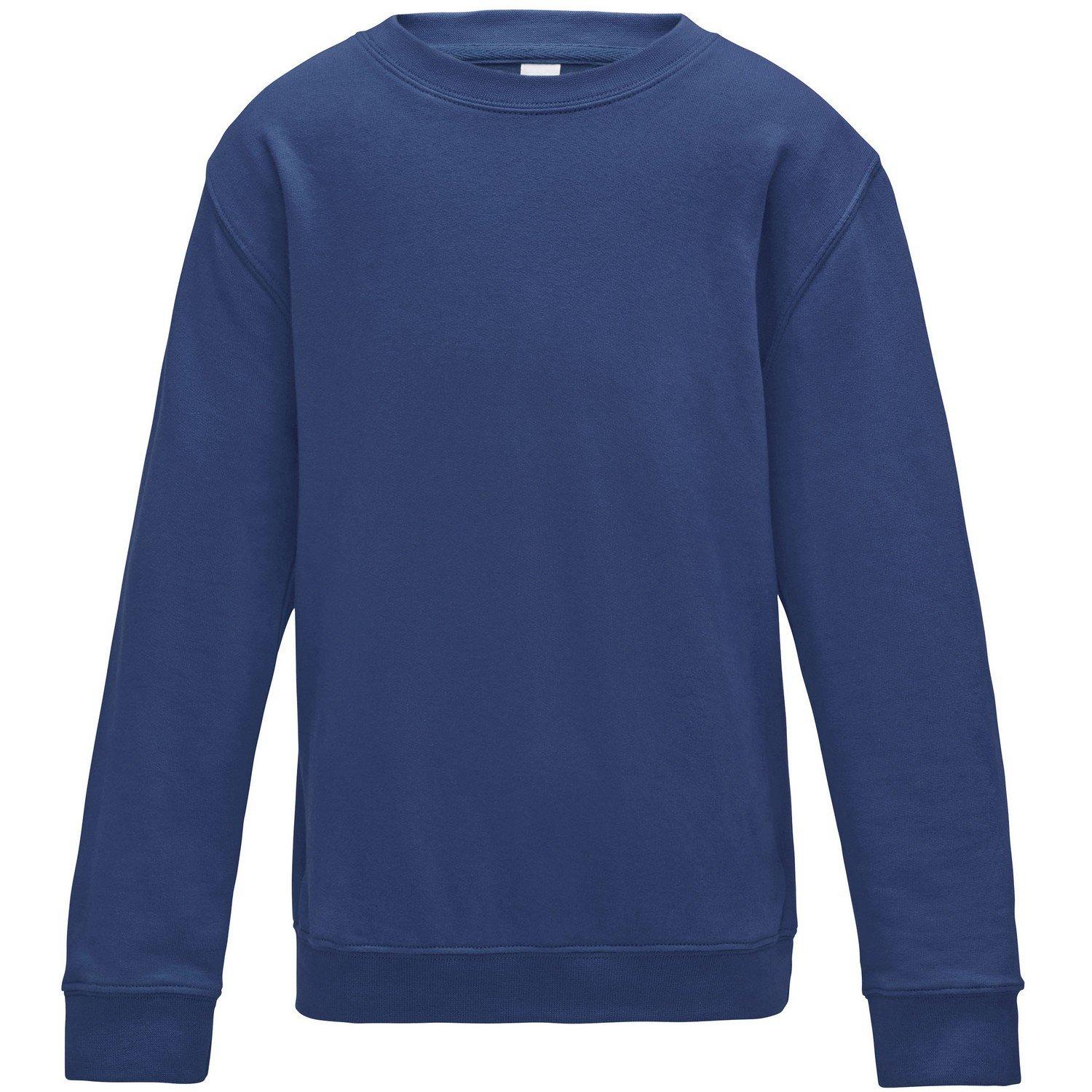 Image of Just Hoods Plain Pullover Mit Rundhalsausschnitt Jungen Königsblau 104