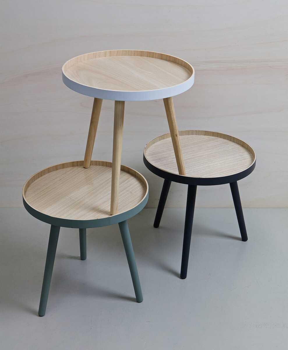 mutoni Table d&#039;appoint Sasha Nature 41x41  