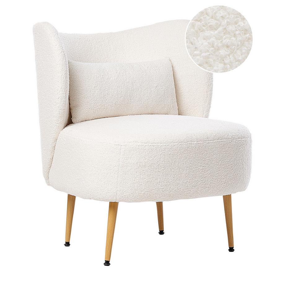 Beliani Poltrona en Bouclé Retrò OTSBY II  