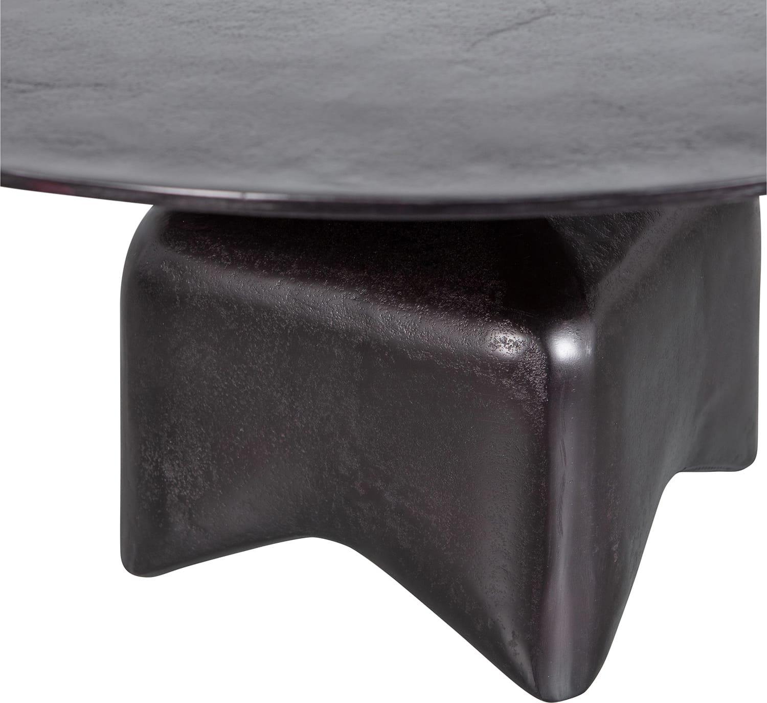 mutoni Table basse Foss noir antique 75x75  