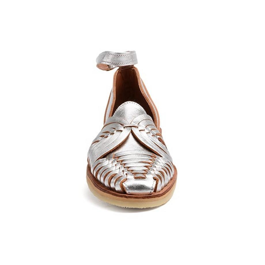 MAPACHE Nayeli Sandali Bassi in Pelle Metallizzata  