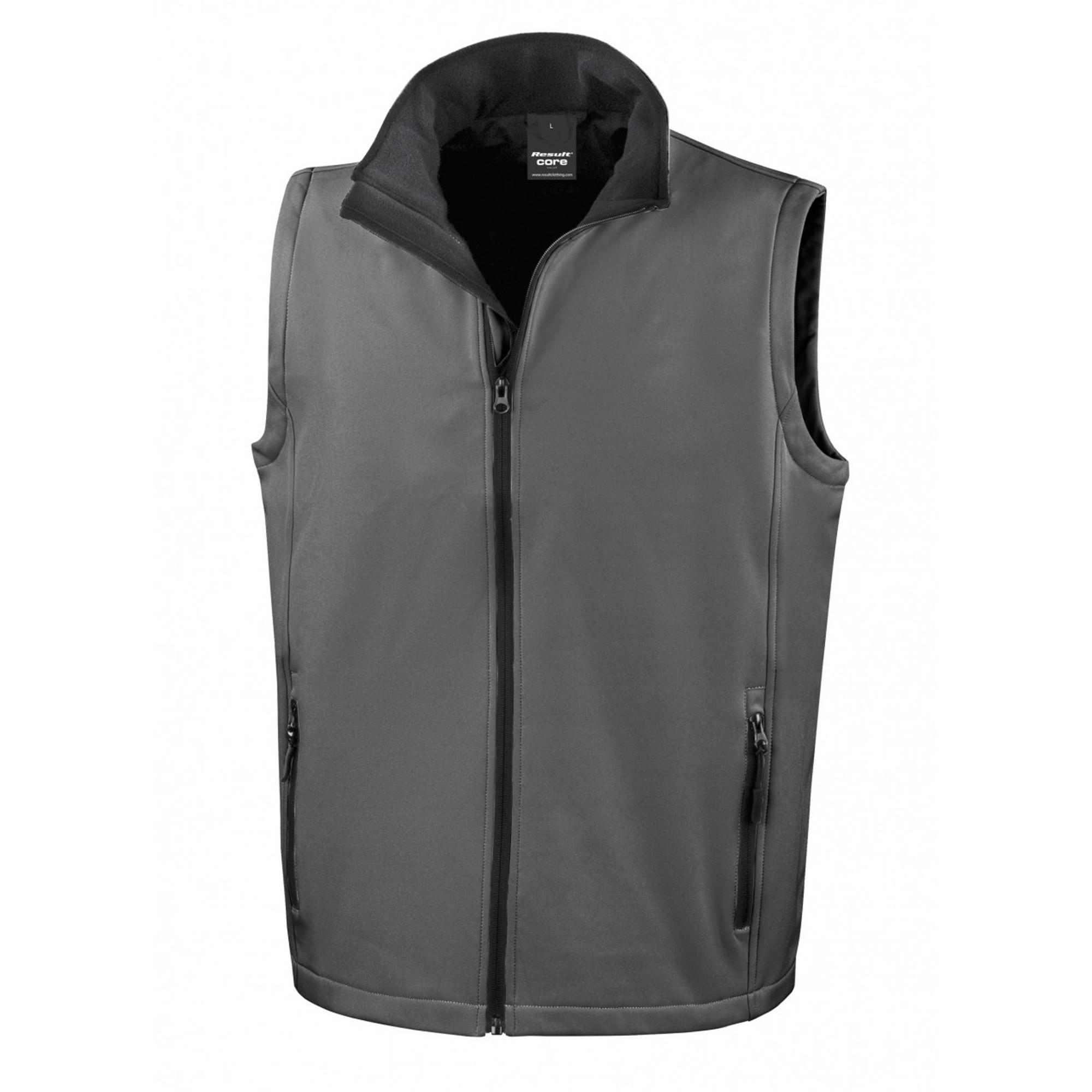 Image of Core Soft Shell Bodywarmer Herren Charcoal Black S