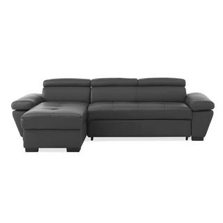 Vente-unique Ecksofa Leder mit Schlaffunktion Ecke Links JONOVA  