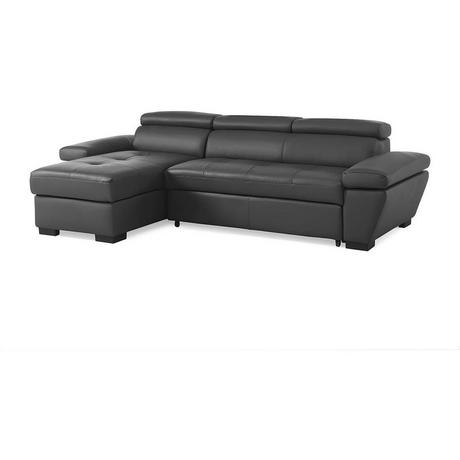 Vente-unique Ecksofa Leder mit Schlaffunktion Ecke Links JONOVA  