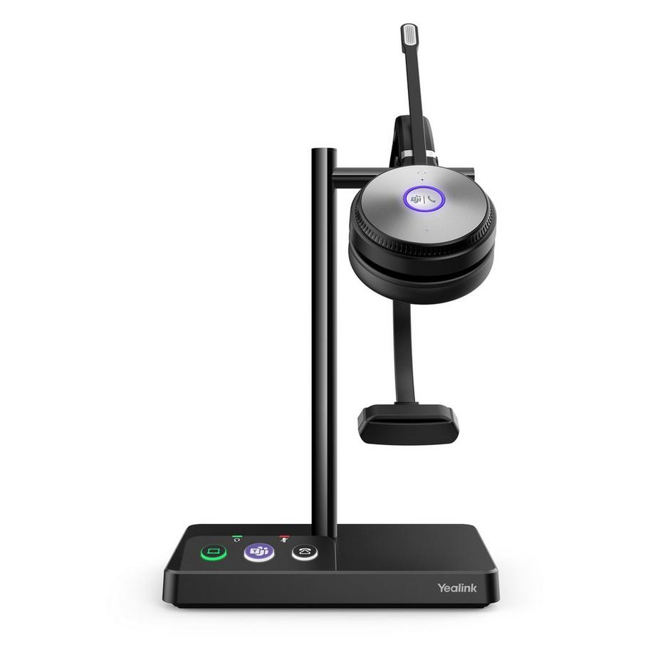 Yealink  Yealink WH62 Mono UC Systèmes de conférences audio personnelle Sans fil Arceau Bureau/Centre d'appels Micro-USB Socle de chargement Noir 