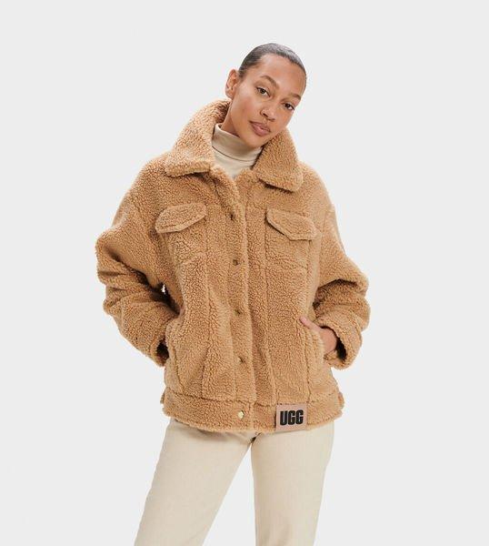 Image of Frankie Sherpa Trucker Jacket-s Unisex Beige S