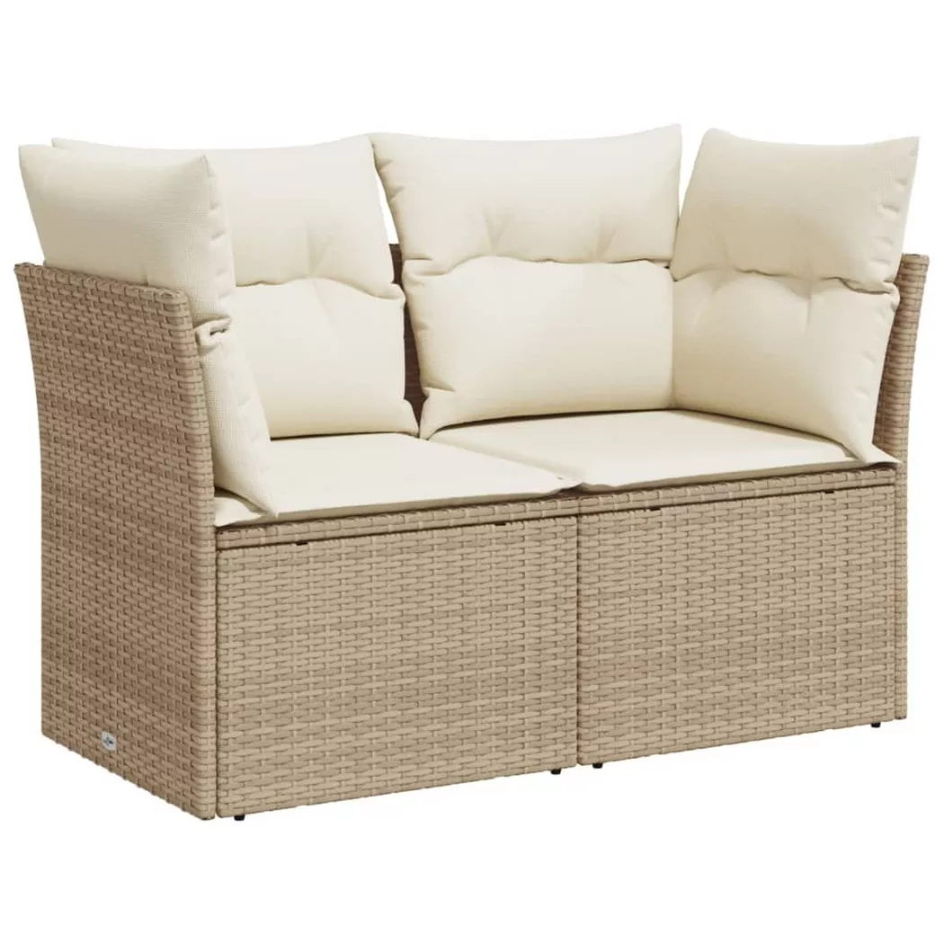 VidaXL - Gartensofa poly-rattan, One Size, Beige