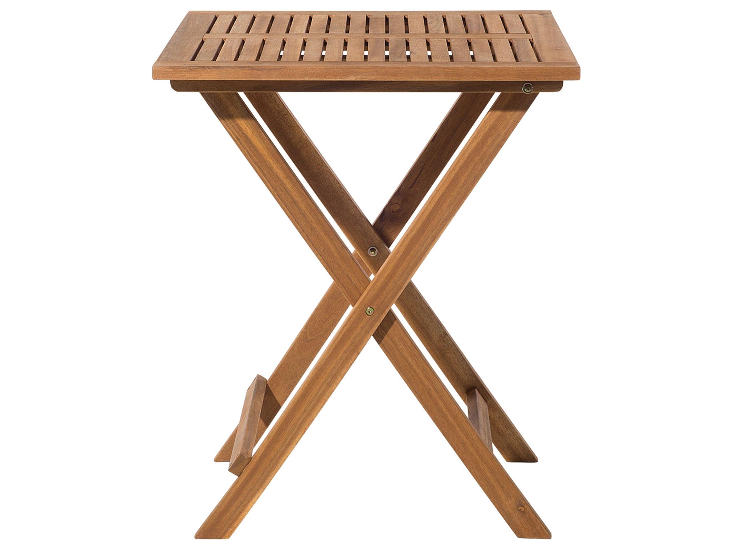 Beliani Set bistrot en Legno d'acacia Classico FIJI  