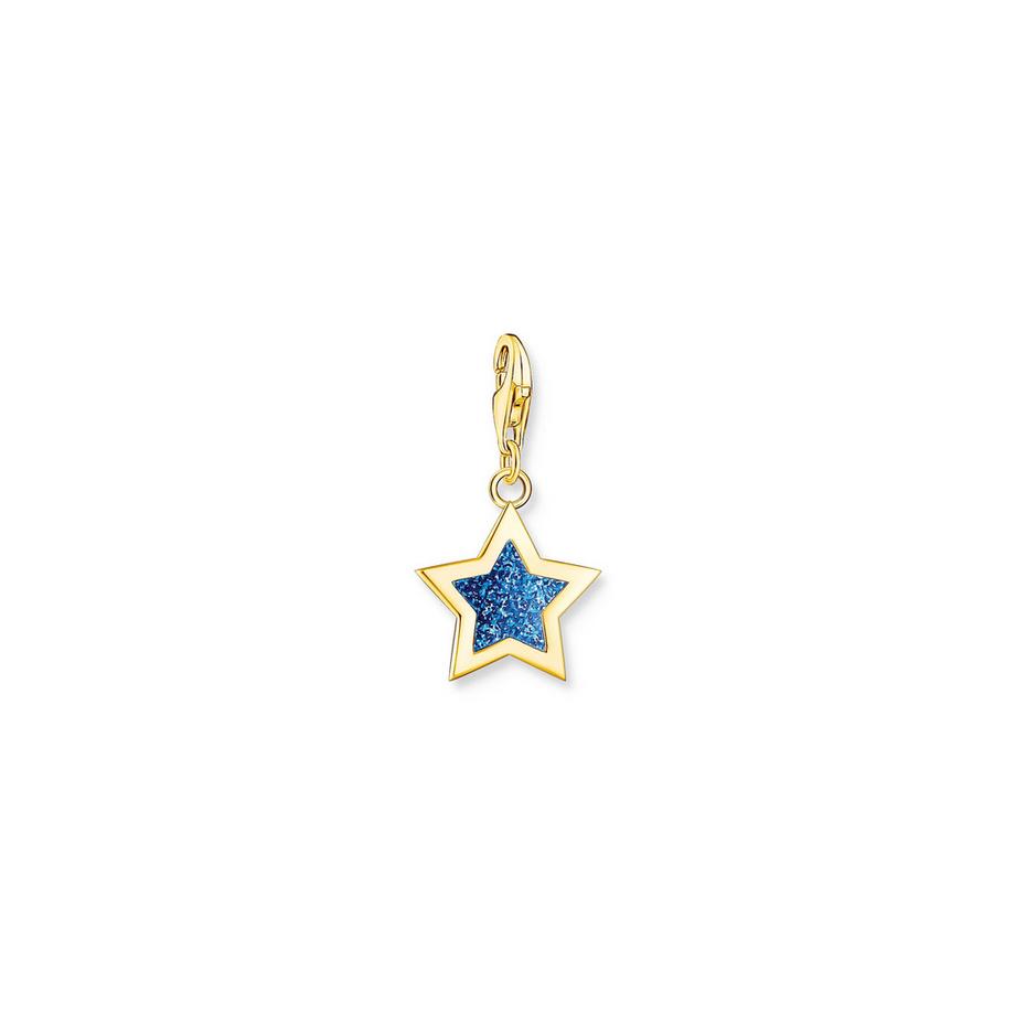 Thomas Sabo  Charm-Anhänger Blauer Stern Veret 