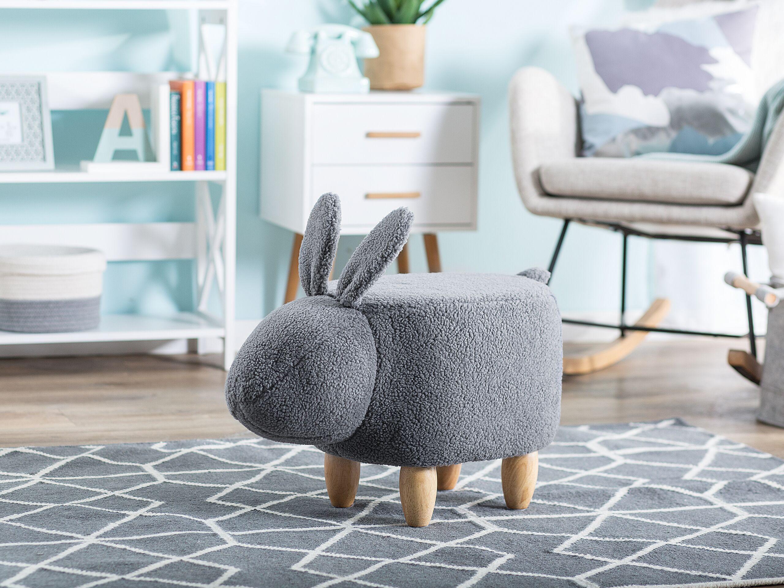 Beliani Sgabello en Poliestere Moderno BUNNY  