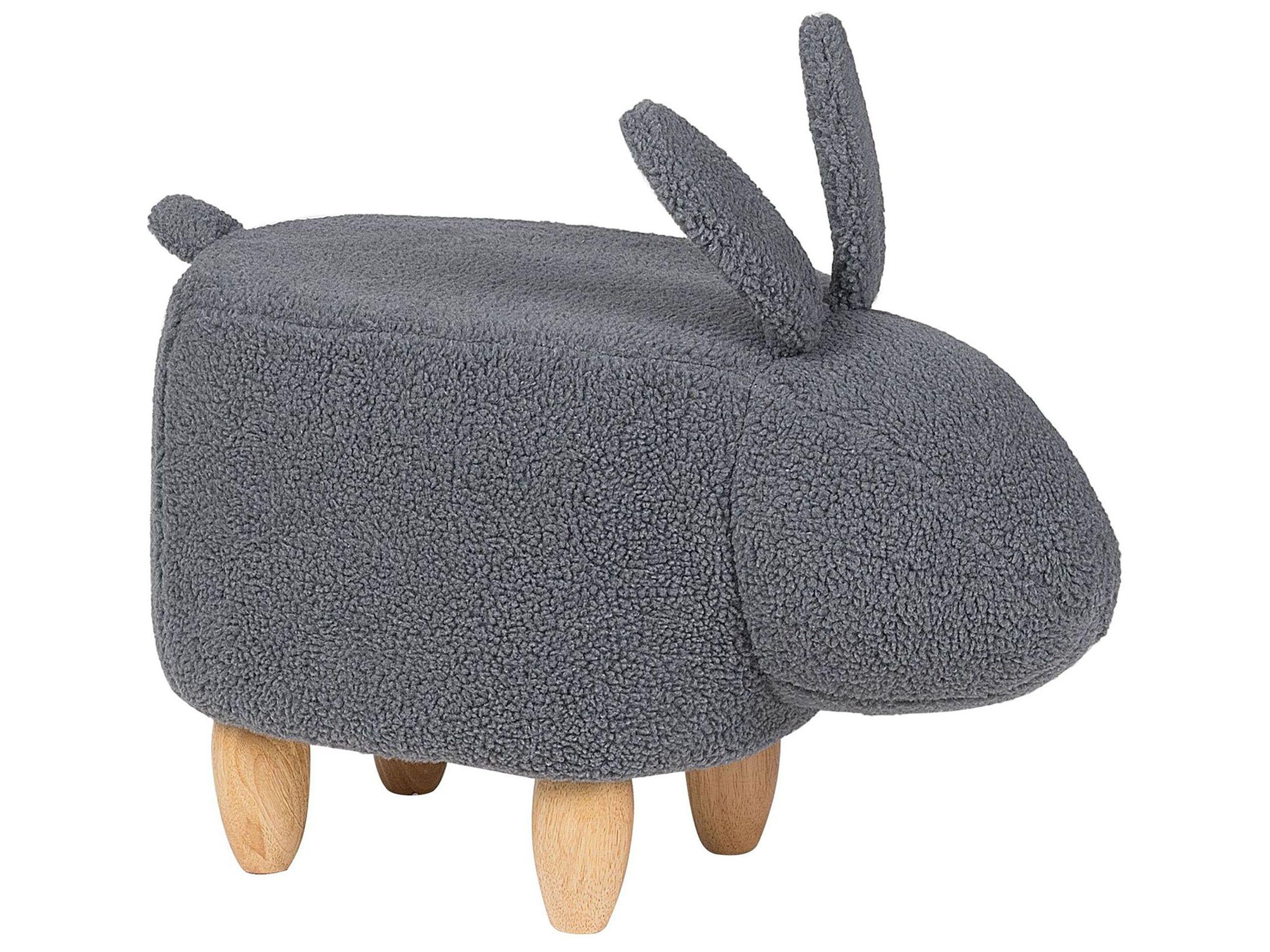 Beliani Hocker aus Polyester Modern BUNNY  