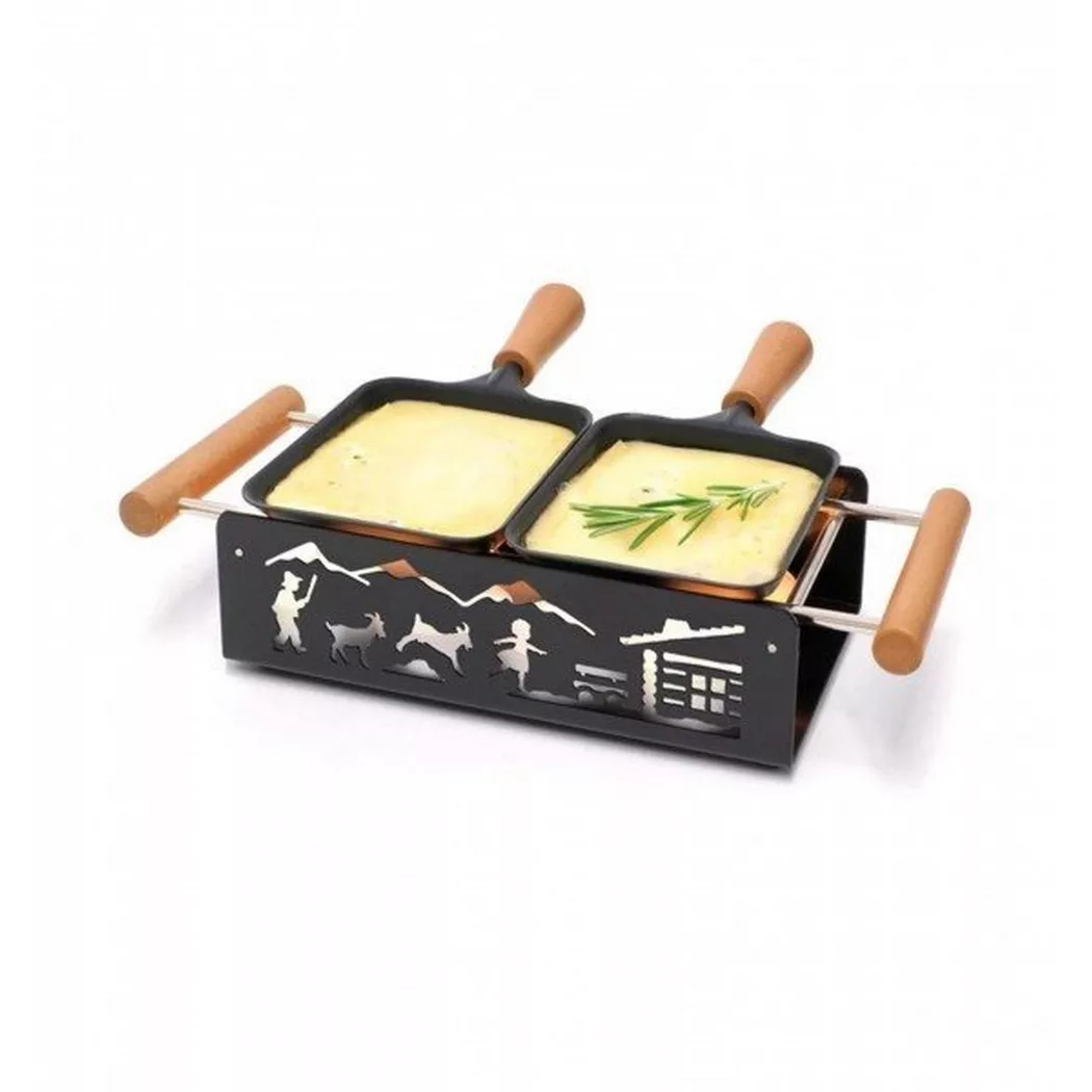 TTM - Teelicht-raclette Twiny Cheese Heidi, Schwarz