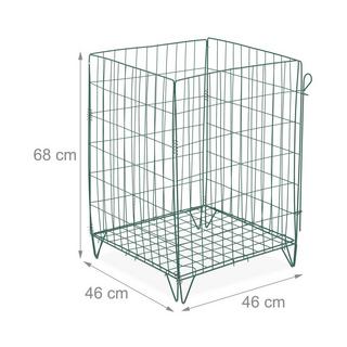 B2X Compost in metallo con griglia per pavimento  
