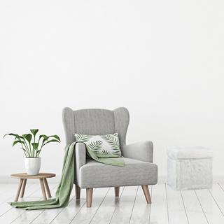 Northix Sitzwürfel aus Kunstfell  