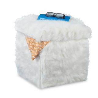 Northix Sitzwürfel aus Kunstfell  