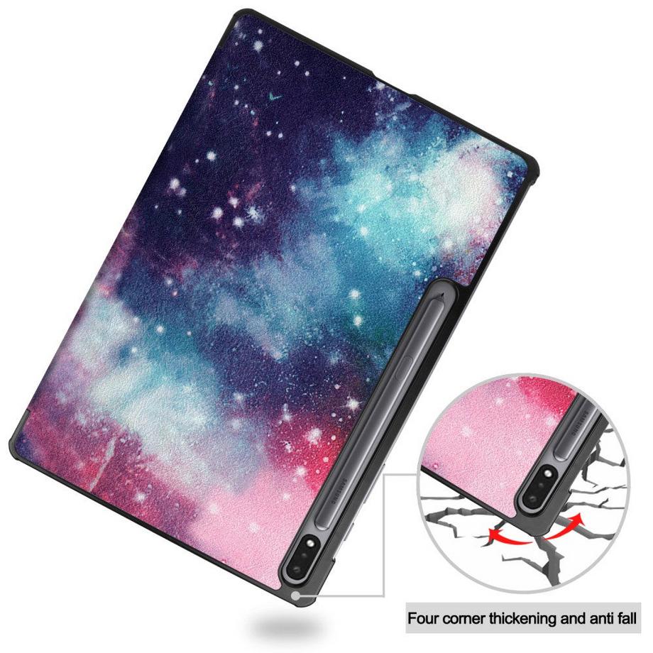 Cover-Discount  Galaxy Tab S8+ / 7+ / FE (12.4) - Custodia tri-fold 