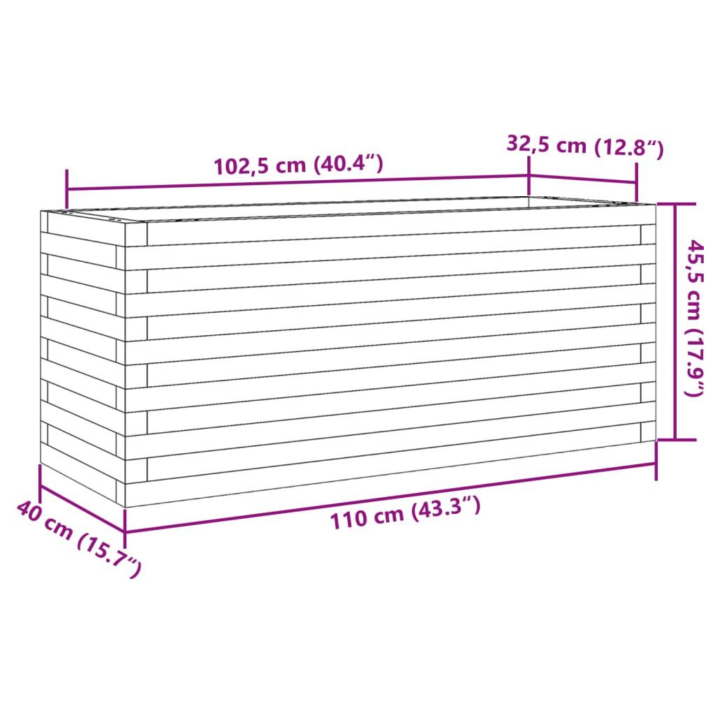 VidaXL fioriera da giardino Legno di pino impregnato  