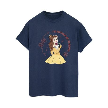 Disney  Beauty And The Beast I'd Rather Be Reading TShirt 