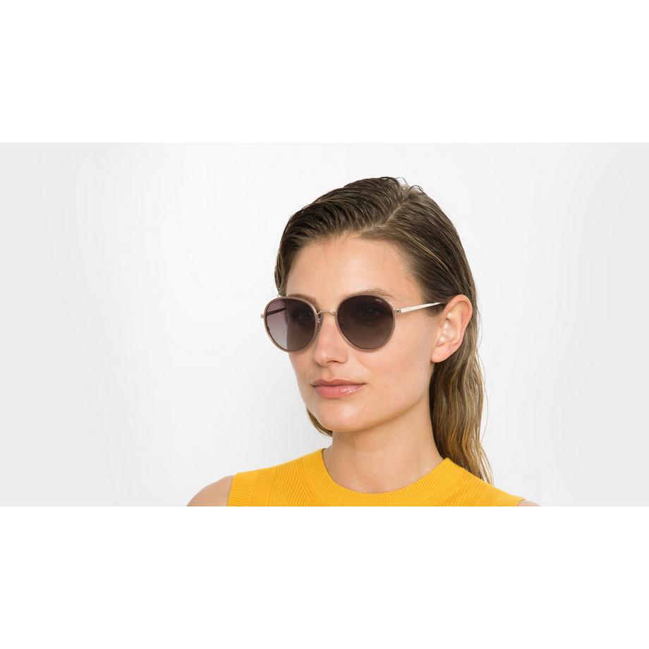 INVU Lunettes de soleil polarisées rondes avec étui  