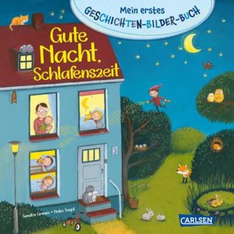 Mein erstes Geschichten-Bilder-Buch: Gute Nacht, Schlafenszeit Grimm, Sandra; Vogel, Heike (Illustrationen) Gebundene Ausgabe 