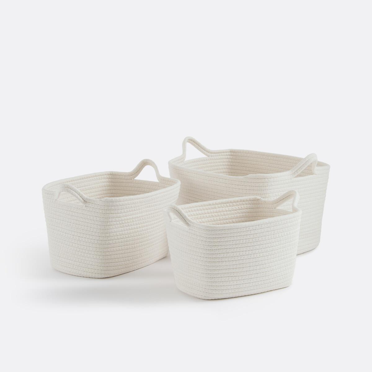 La Redoute Intérieurs Set aus 3 rechteckigen Körben Kesia  