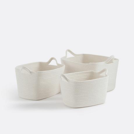 La Redoute Intérieurs Set aus 3 rechteckigen Körben Kesia  