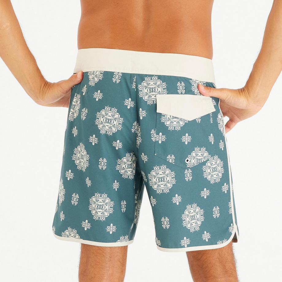 OLAIAN Boardshorts Surf 500 18 Pouces Long Bleu Marine  