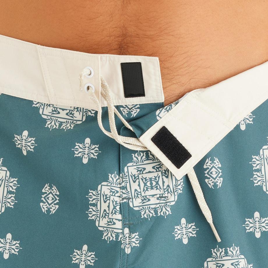OLAIAN Boardshorts Surf 500 18 Pouces Long Bleu Marine  