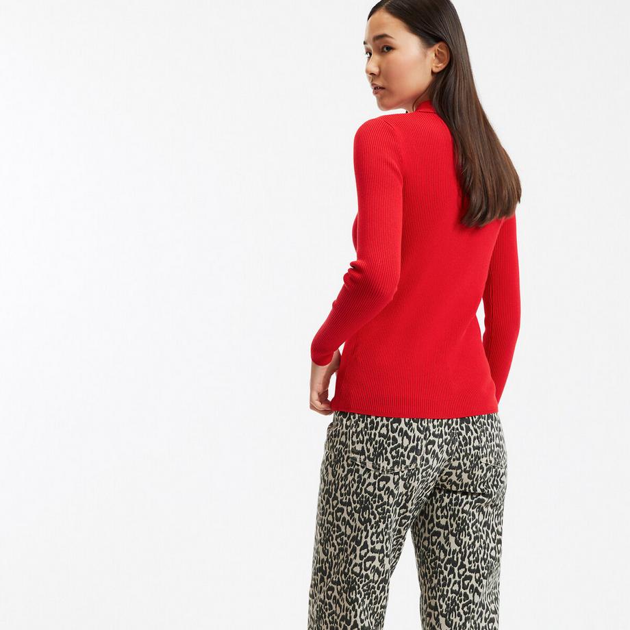 La Redoute Collections Feinstrickcardigan mit Kragen und Knopfverschluss  