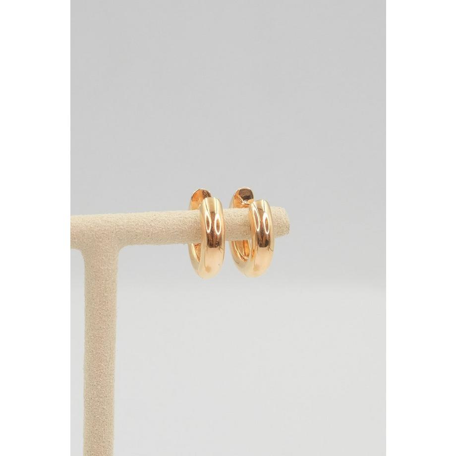 MUAU Schmuck  Creolen Rotgold 750, 16mm 