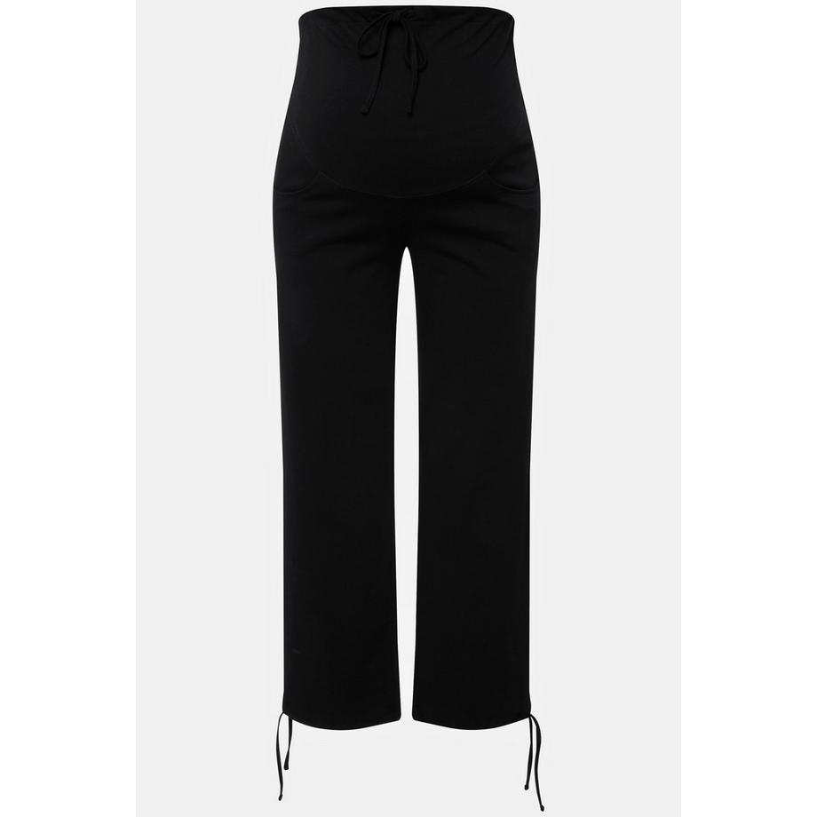 Ulla Popken Bellieva Pantalon en molleton ceinture extra-large coton bio  