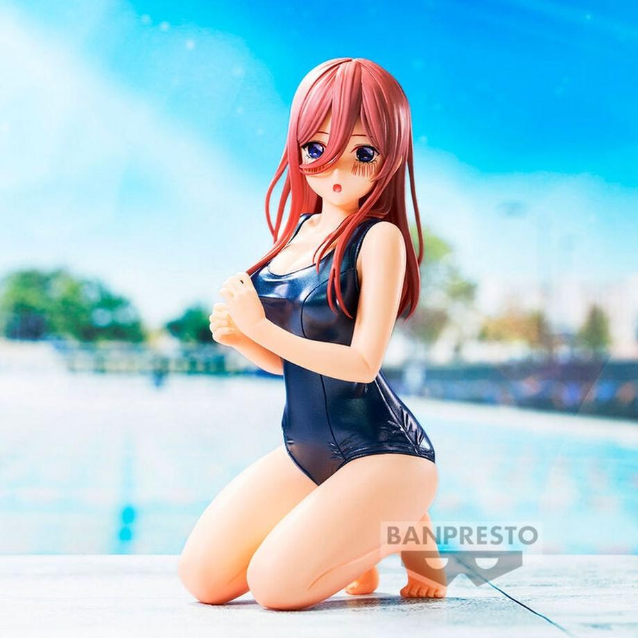 Banpresto  Die Quintessential Quintuplets Movie Celestial Vivi Schule Stil Miku Nakano Figur 12cm 