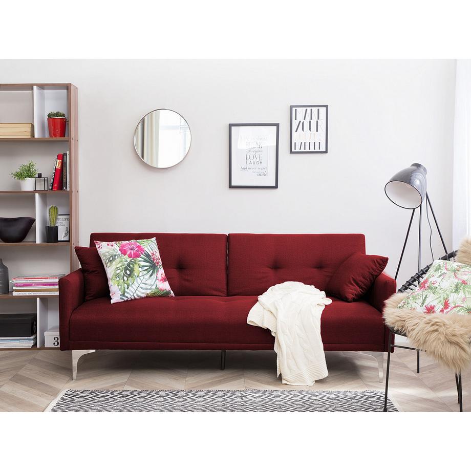 Beliani Divano letto en Tessuto  LUCAN  