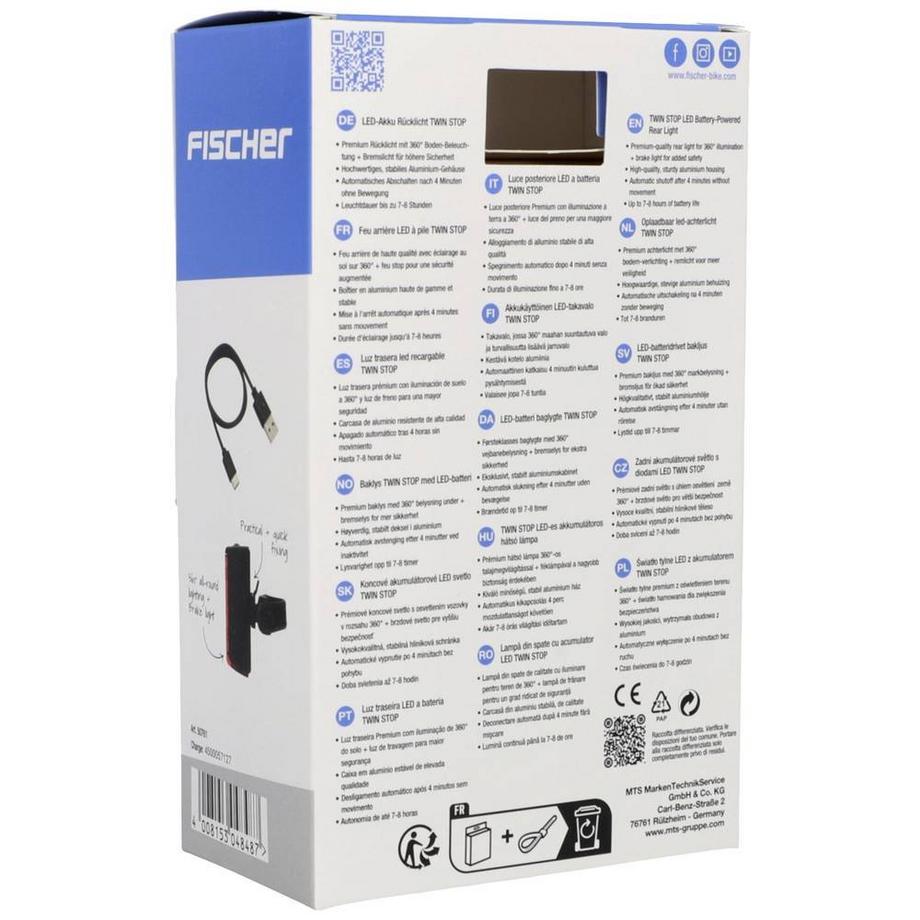 FISCHER FAHRRAD  Fahrrad-Rücklicht 