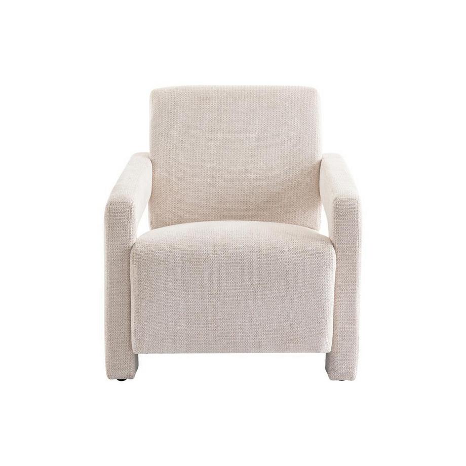 Vente-unique Fauteuil en tissu texturé beige ISPARTA  