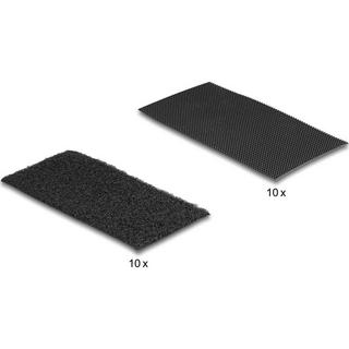 DeLock  carrés en velcro, 10 pièces 