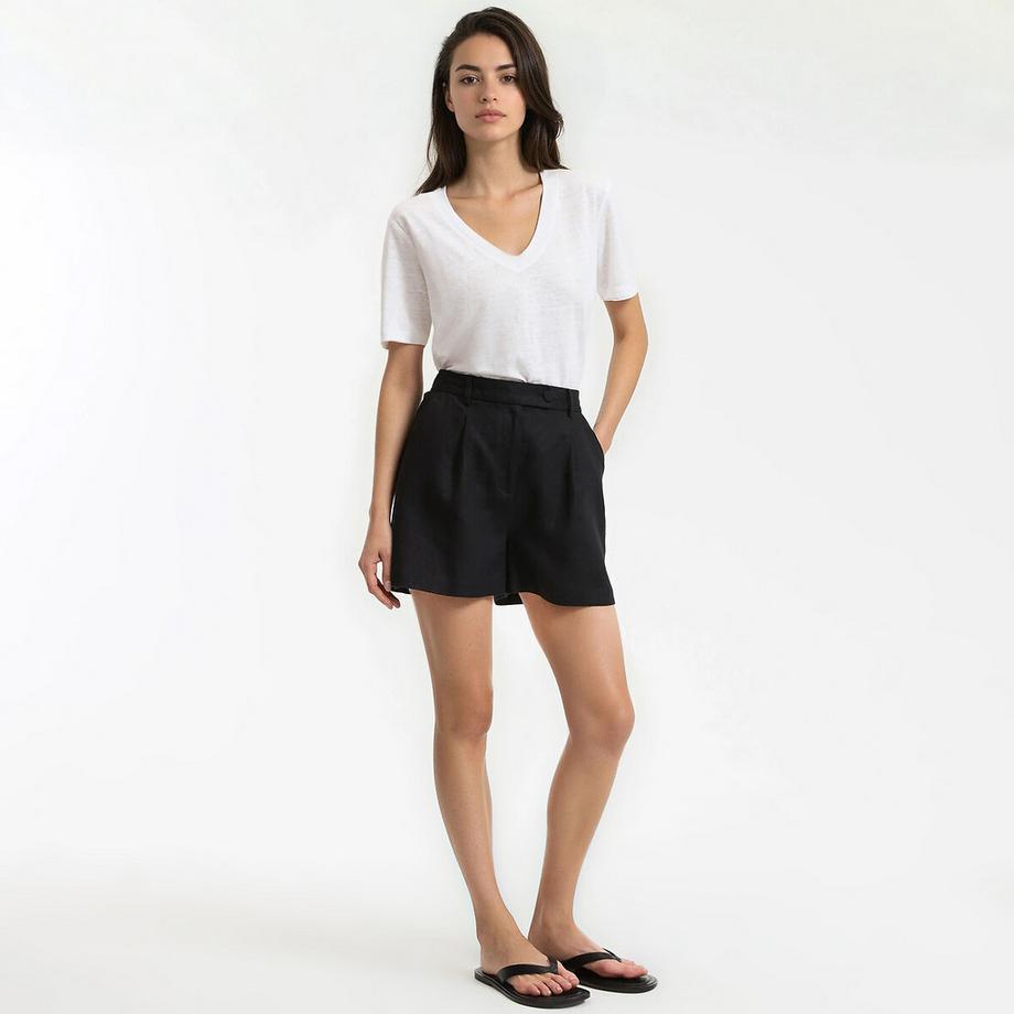 La Redoute Collections Short in Lino Pieghettato  