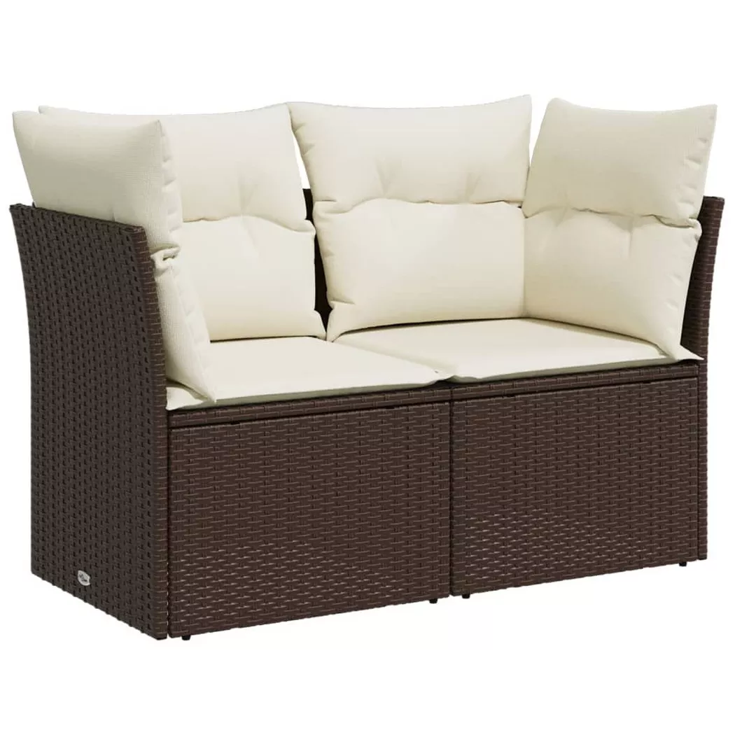 VidaXL - Gartensofa poly-rattan, One Size, Braun